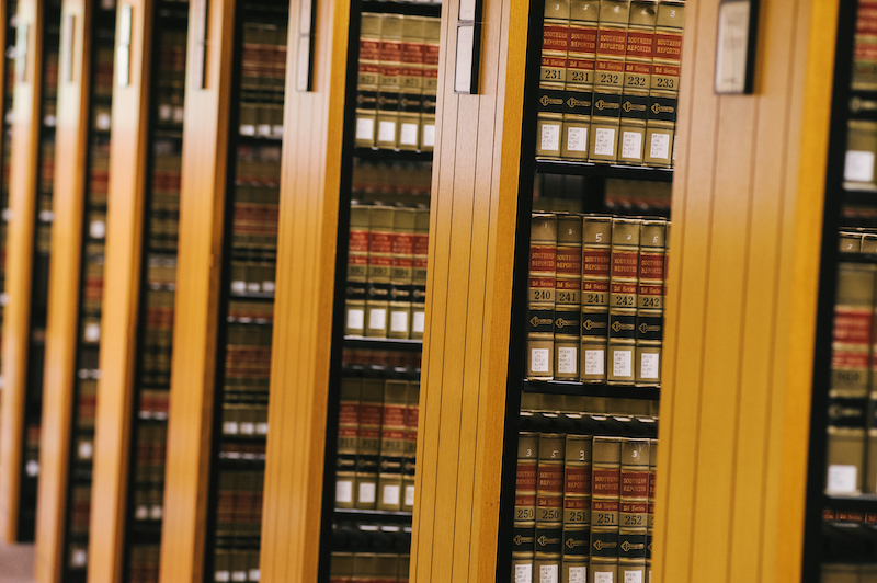 Legal books in the Dolly and Homer Hand Library