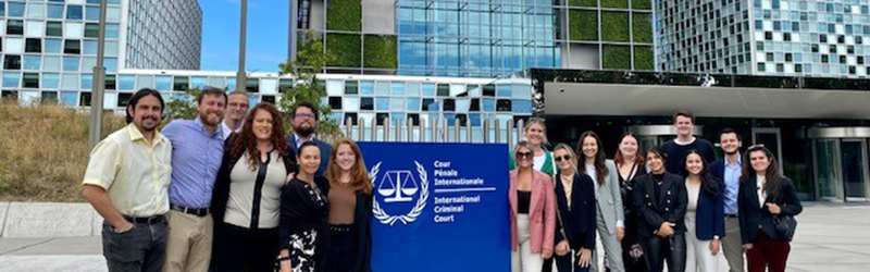 group of stetson law students in the netherlands