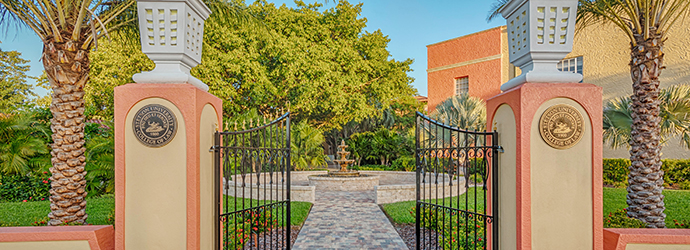 entrance to the banyan courtyard