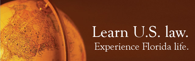 globe with learn U.S. law and live Florida life