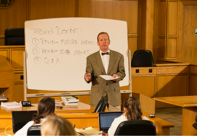 Professor Lance Long teaching