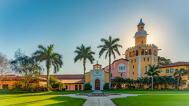 stetson college of law campus as the sun rises