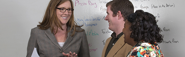 Stetson Alumni during a mentoring sessions