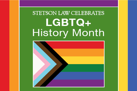 Stetson Law's LGBTQ history Month Logo