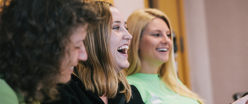 Smiling students