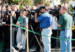 Communications filming event