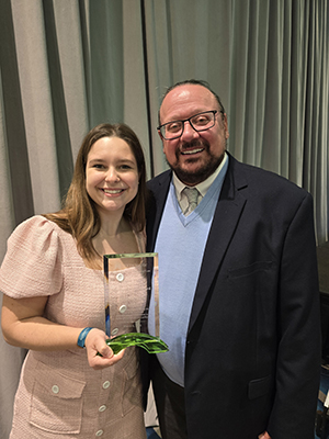 Annabella Tubbs receiving award