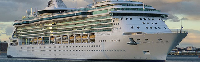 cruise ship in the sea