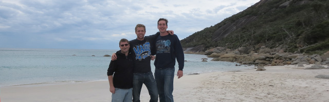 Stetson students on Australian beach