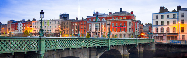 Picture of the Grattan Bridge which is a road bridge spanning the River Liffey in Dublin, Ireland