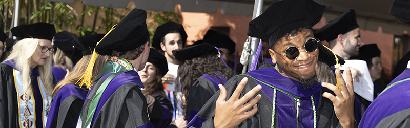 students celebrating their commencement