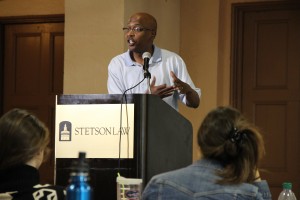John Thompson spoke with Stetson Law students on Jan. 26 in the Great Hall.