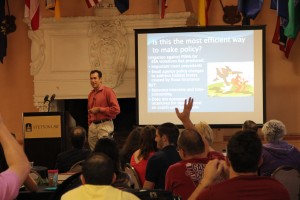 John Kostyack spoke with a crowd of Stetson Law students about the future of wildlife conservation.