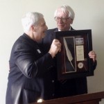 Bruce Jacob received Supreme Court quill from  Florida Assistant Attorney General Robert Krauss.