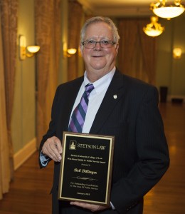 Bob Dillinger received this year's William Reece Smith Jr. Public Service Award .