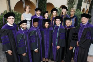 Last year's LL.M. in International Law graduates gather for a photo during commencement in May.