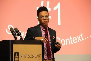 Dr. Terrell Strayhorn delivered the keynote address at Stetson's Intention and Impact Summit.