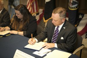 Dean Christopher Pietruszkiewicz signed an MOU at the VA Bay Pines. 