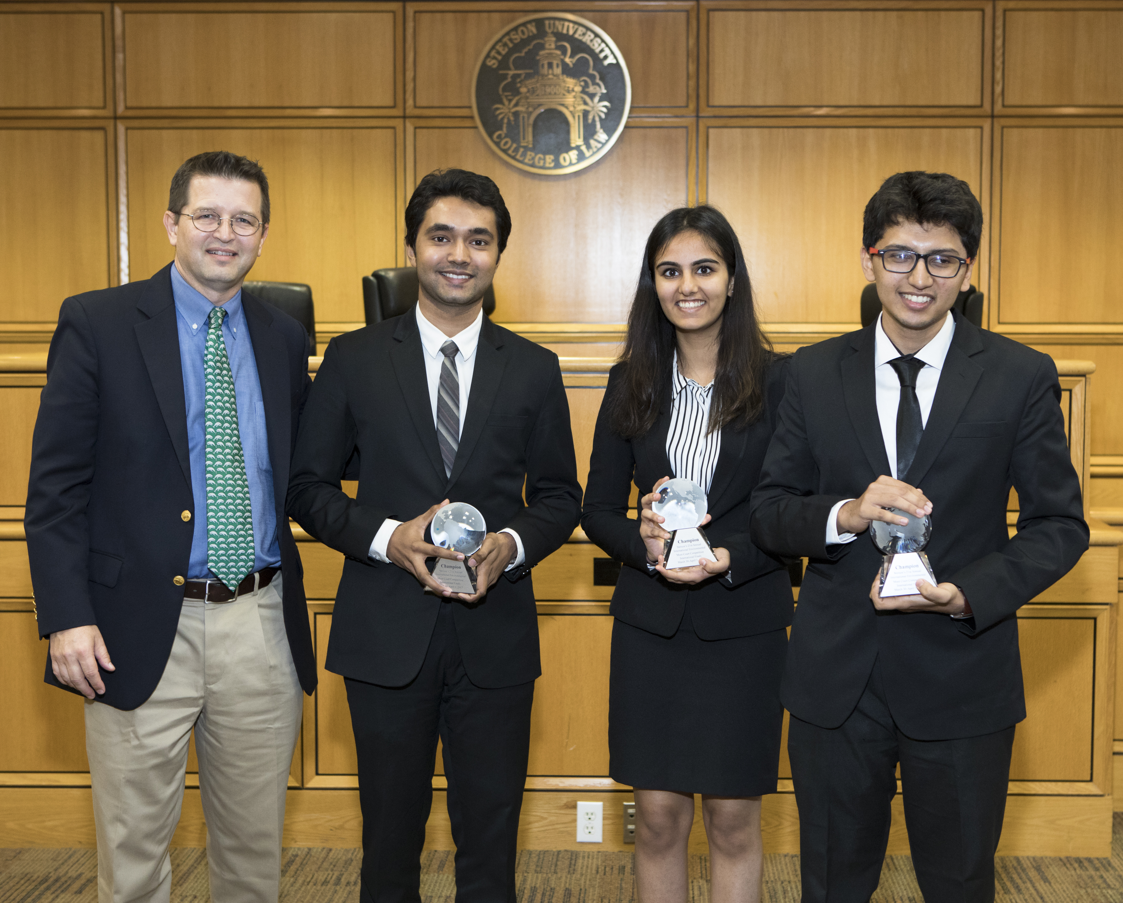 The winning team, from Gujarat National Law University in India.
