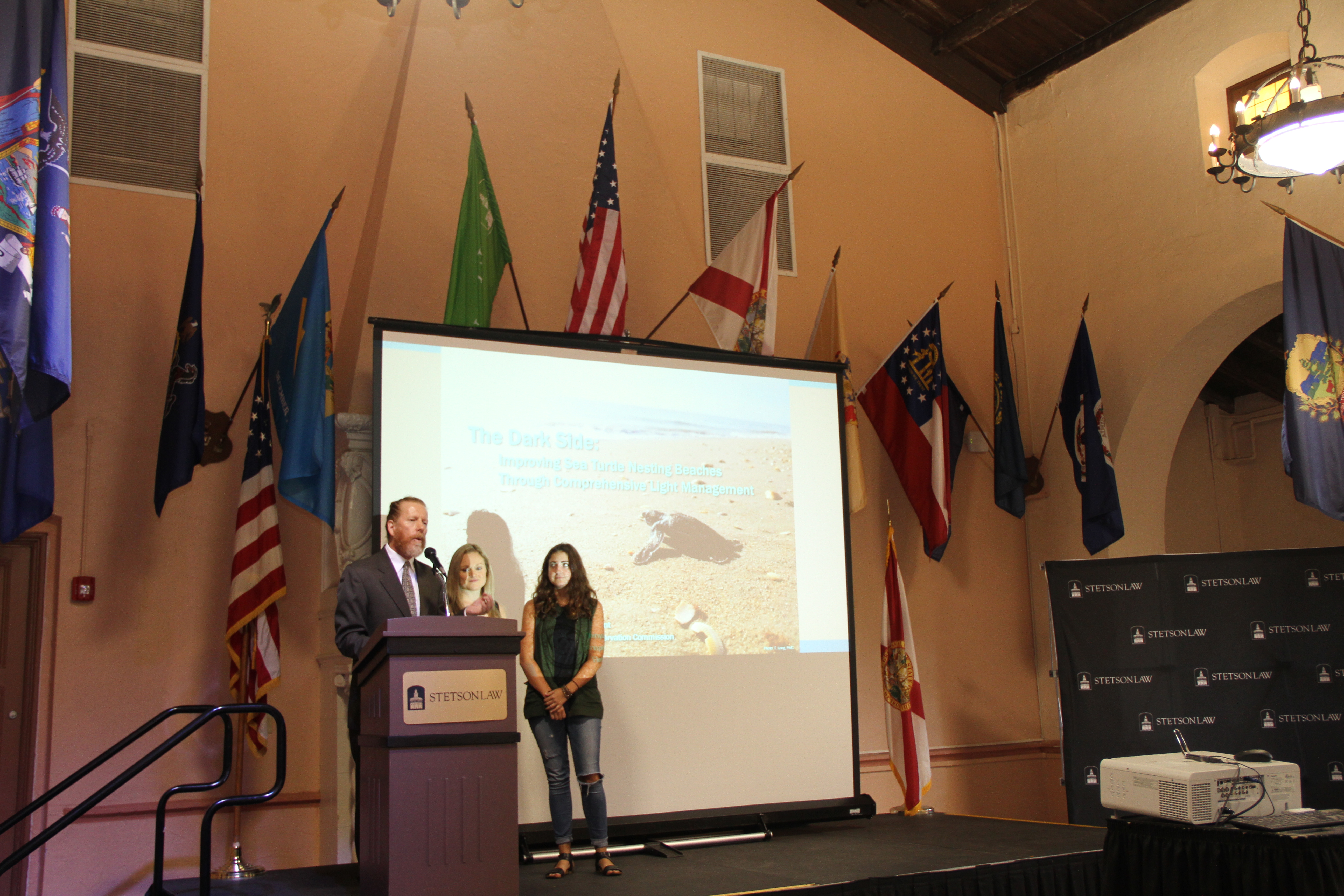 Professor Lance Long introduced the Zero Waste concept at the Foreman Biodiversity Lecture. Photo by Merve Ozcan.