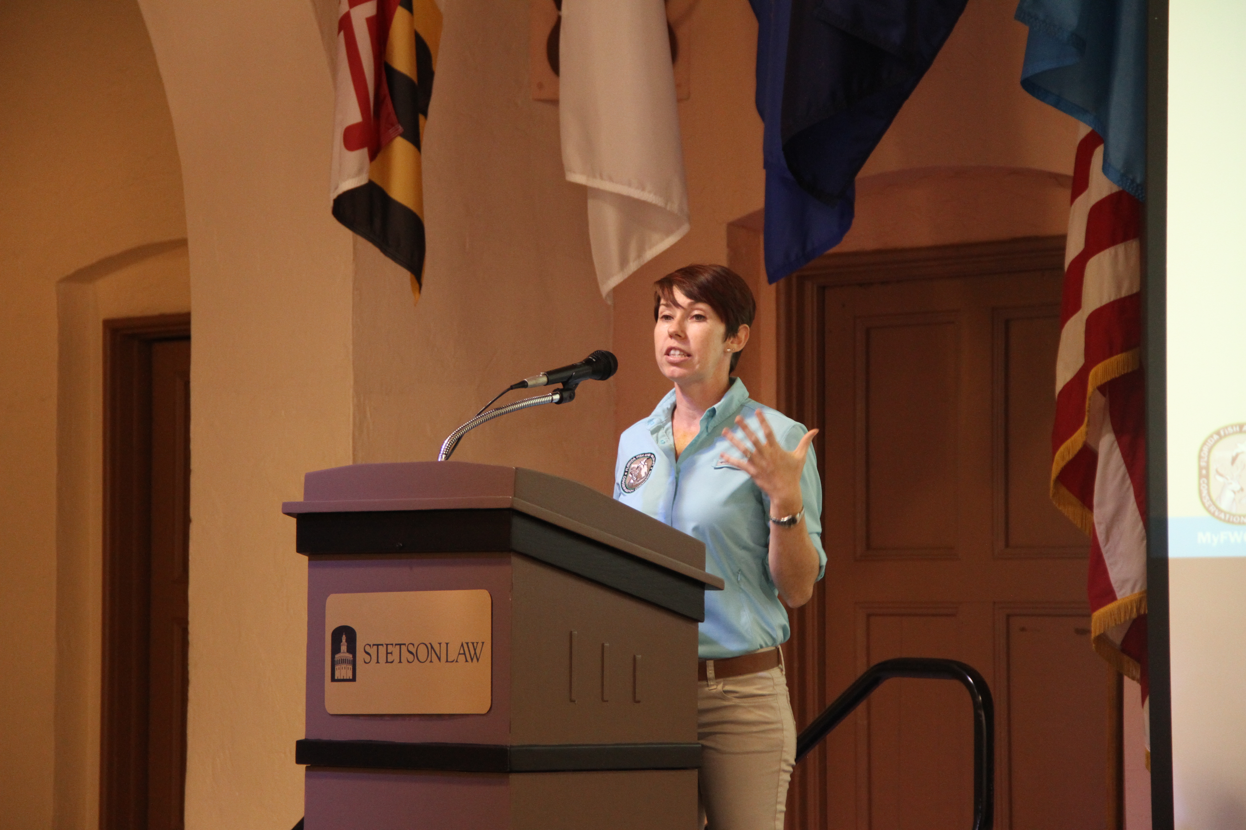Tonya Long delivered the Foreman Biodiversity Lecture on Oct. 23. Photo by Merve Ozcan.