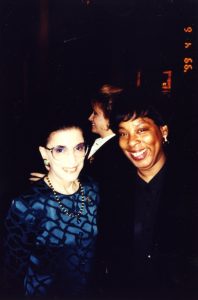U.S. Supreme Court Justice Ruth Bader Ginsburg with Professor Dorothea Beane.