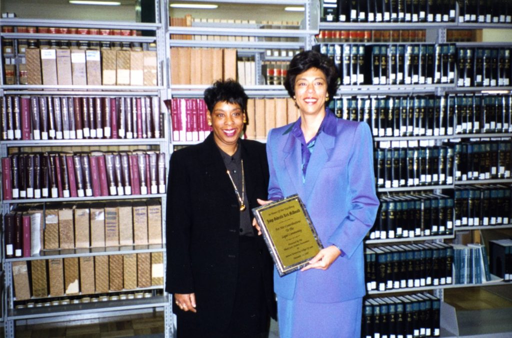 Professor Beane with Judge Gabrielle Kirk McDonald, who served as an American arbitrator on the Iran-U.S. Claims Tribunal seated in The Hague.