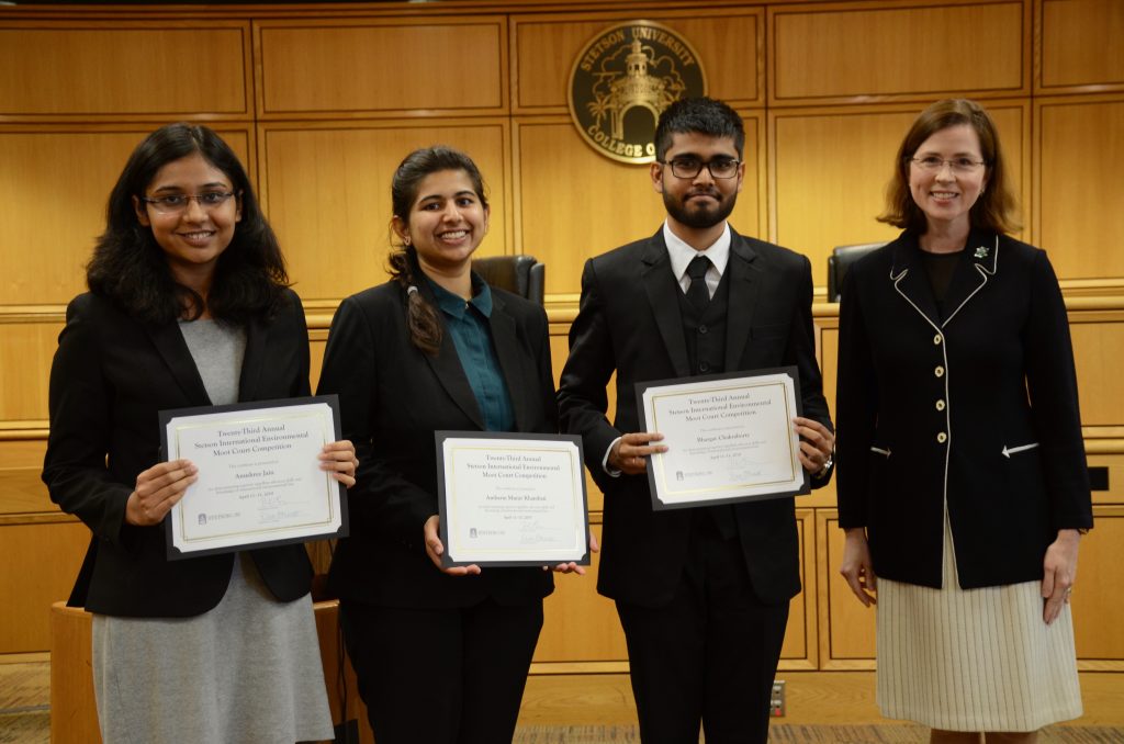 A team from Bangalore won the International Environmental Moot Court Competition. Photo by Sy-Woei Hao.