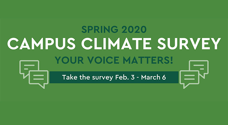 Spring 2020 Campus Climate Survey graphic