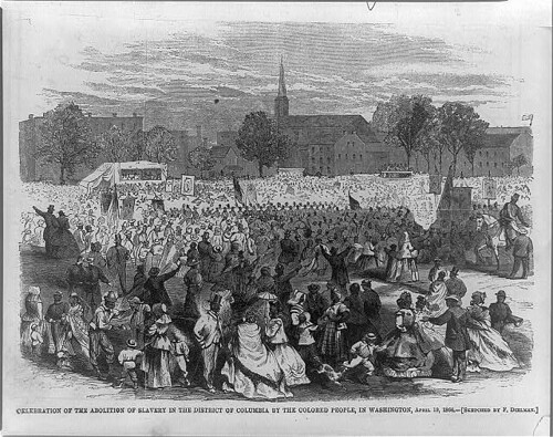 Black residents of Washington, D.C., gathered on April 15, 1866, to commemorate freedom. 
