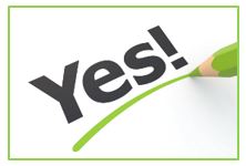 the word Yes being underlined