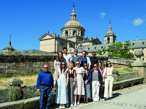 group of students in madrid
