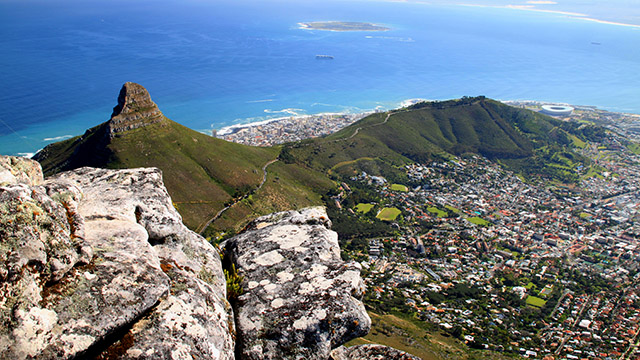 Aerial view of Cape Town, South Africa
