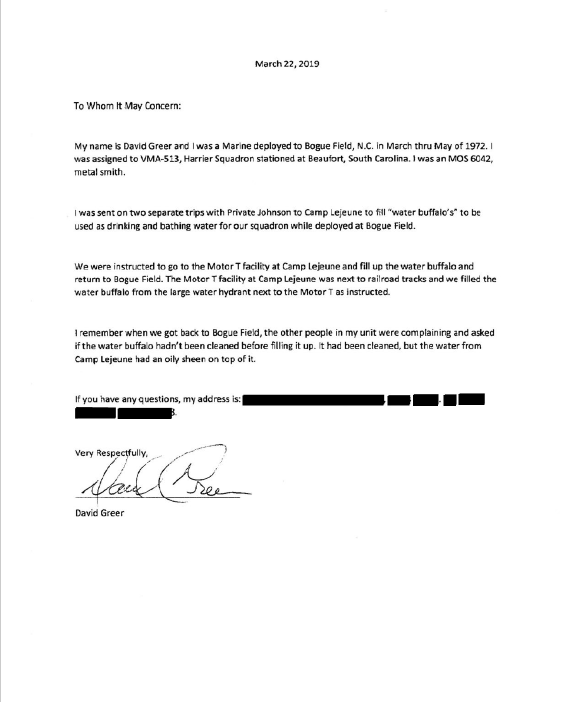 a letter from greer