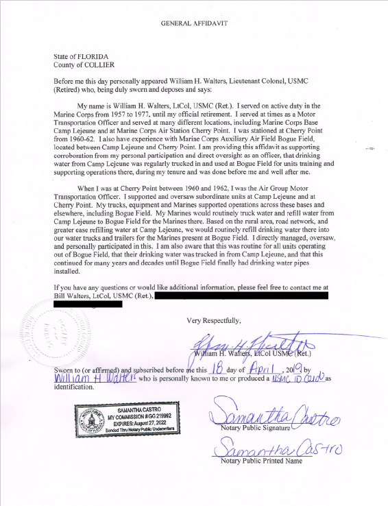 a letter from walters