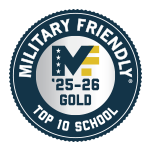 Military Friendly Schools Logo Giving Stetson a Gold Ranking