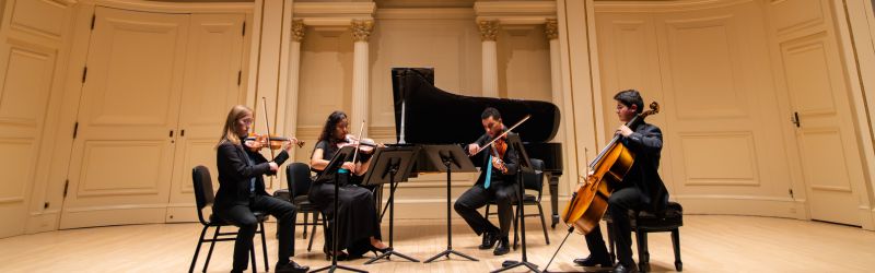 4 student performing at carnegie hall in new york