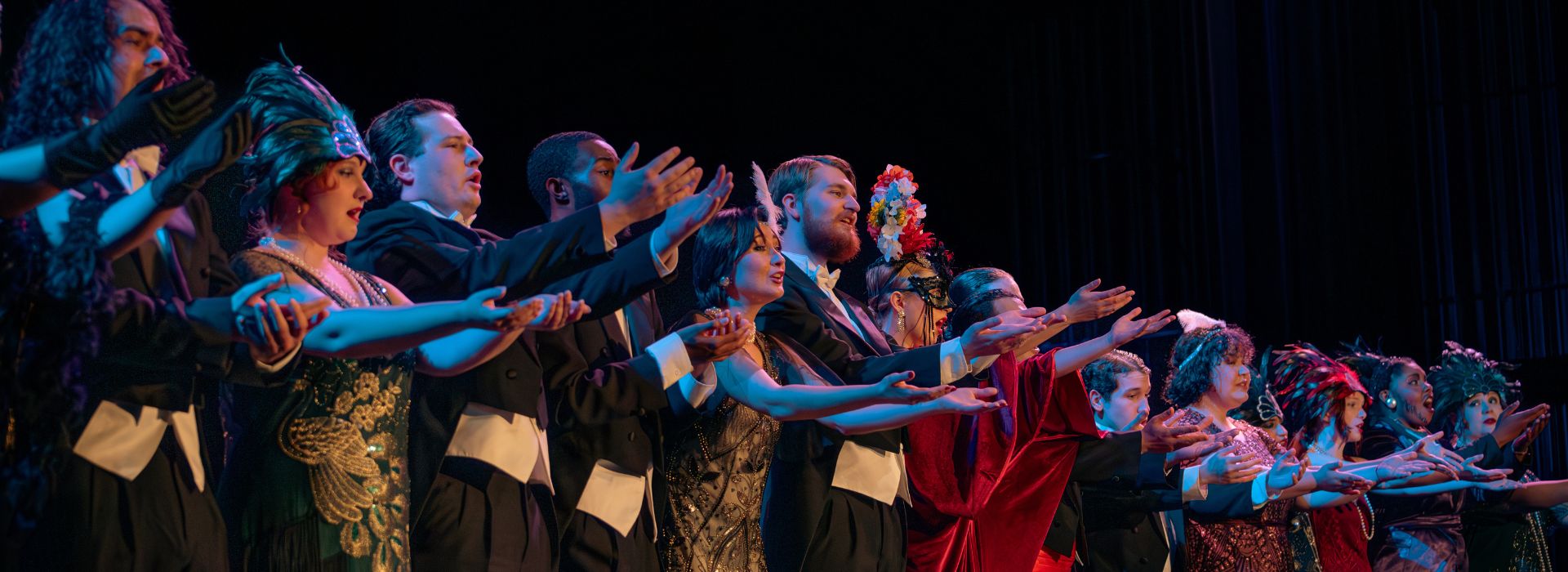 students during opera performance