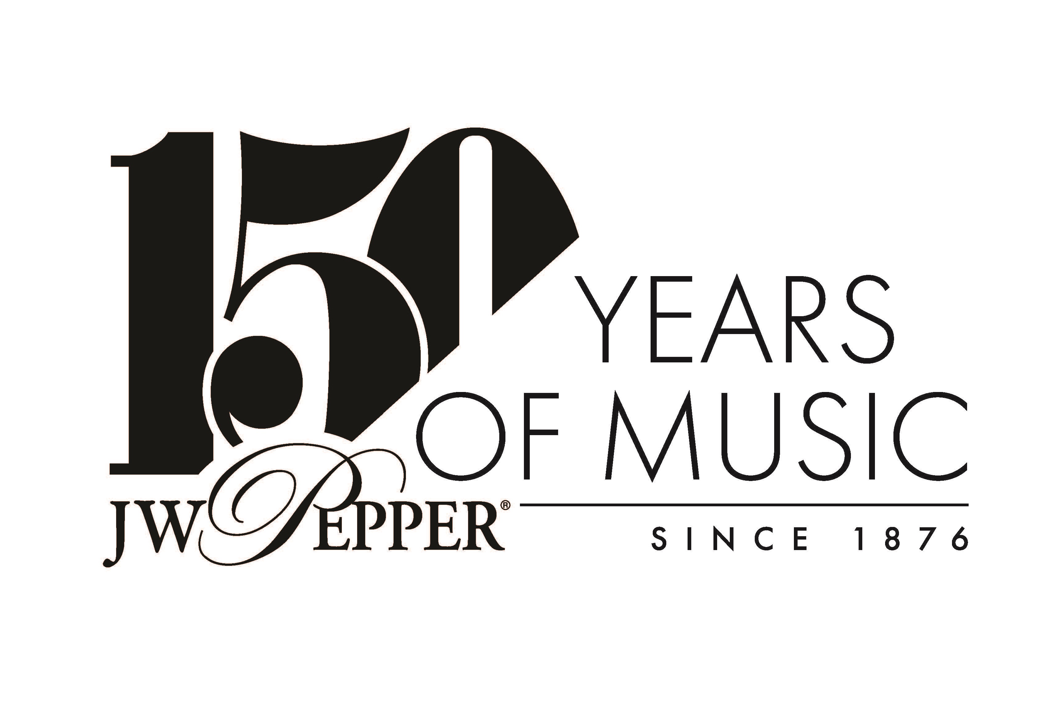 150 years of music jw pepper logo
