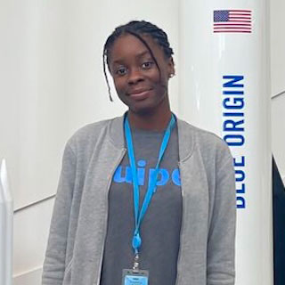 Beverley Herne posing at her internship