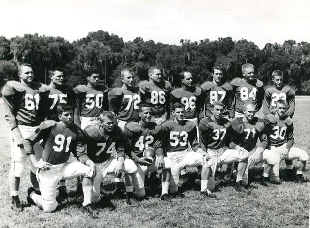 Team picture of Stetson University Football team, 1957