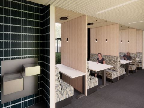 residence hall model of study booths 2