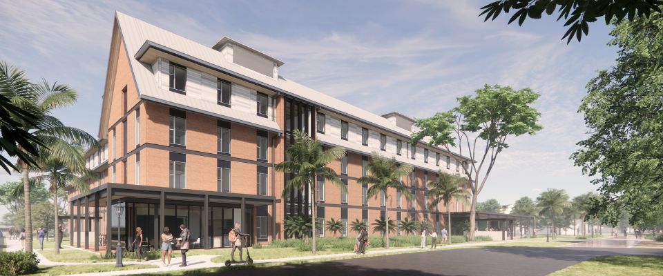 residence hall university and bert fish street view