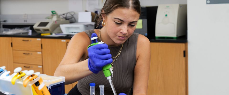 Biochemistry students in class