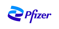 Pfizer black and white Logo