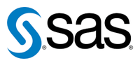 SAS black and white logo