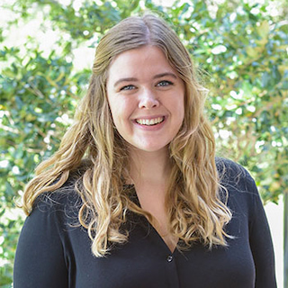 Sarah Hollman '18 Political Science, currently PhD candidate at University of Florida