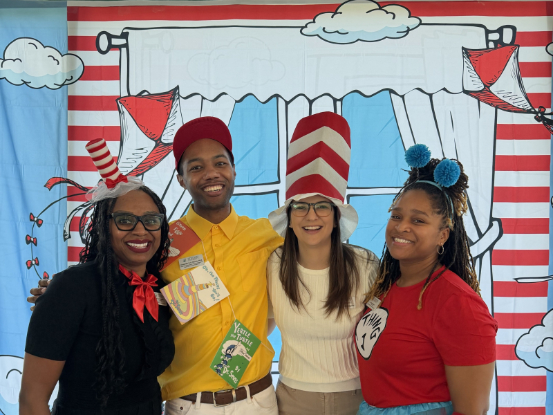 community partner breakfast organizers dressed up