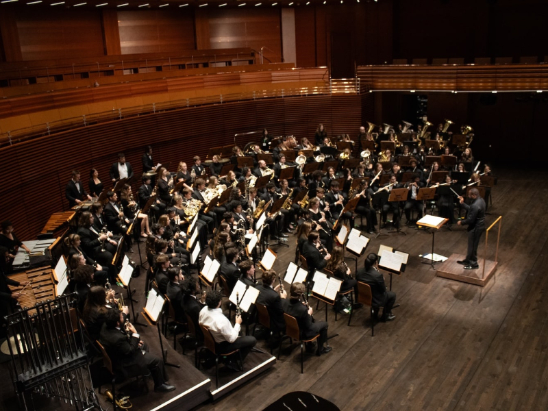 syynphonic band during concert