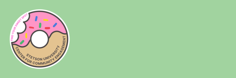 green banner with find your sweet spot donut logo